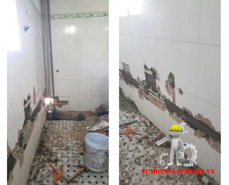 Sửa chữa điện nước nhà chị Lợi 5/70/175 Phúc Xá Ba Đình Hà Nội