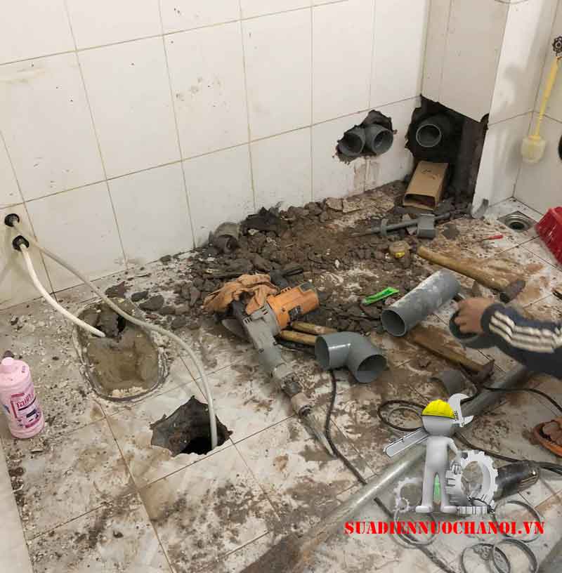 Sửa hệ thống nước nhà anh Định 15/41 Vĩnh Phúc Ba Đình Hà Nội