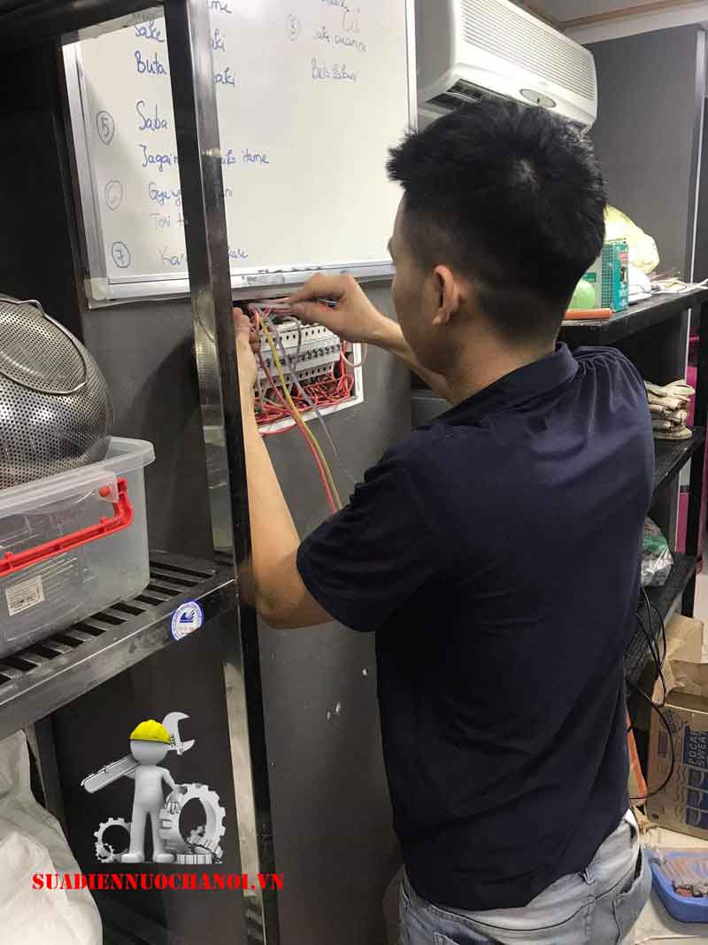 Sửa điện nước nhà anh Hoàng 15/171 Kim Mã Ba Đình Hà Nội