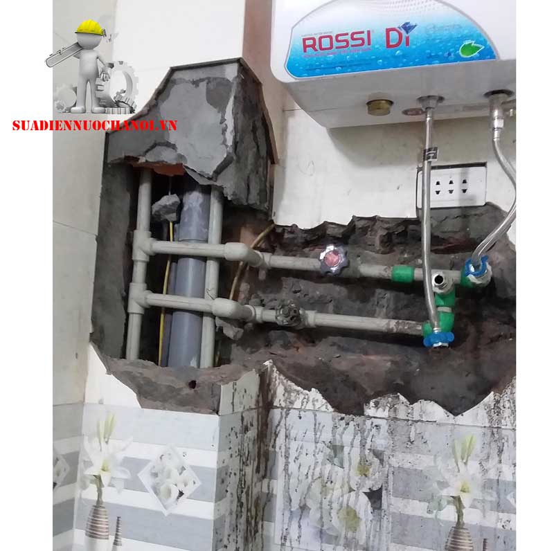 Sửa chữa điện nước nhà anh Quyền 41 Đội Cấn - Ba Đình- Hà Nội