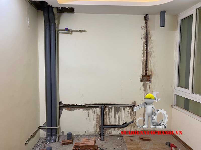 Sửa điện nước nhà chị Vui 15 Nguyễn Thái Học, phường Yết Kiêu, quận Hà Đông,