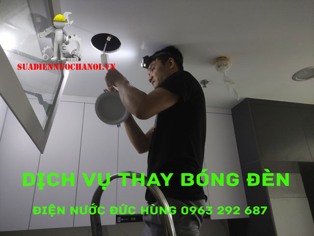 Quy trình thay bóng đèn của Điện Nước Kubet