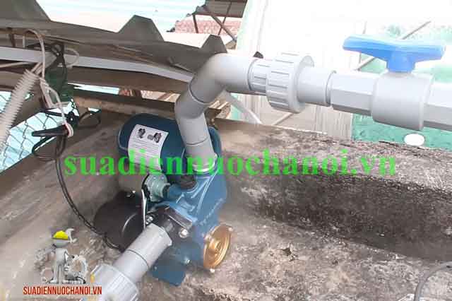 Bước 7 lắp đặt máy bơm tang áp