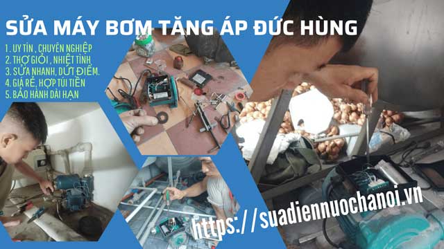 Bảng giá sửa máy bơm tăng áp tại Hà Nội-Điện Nước Kubet