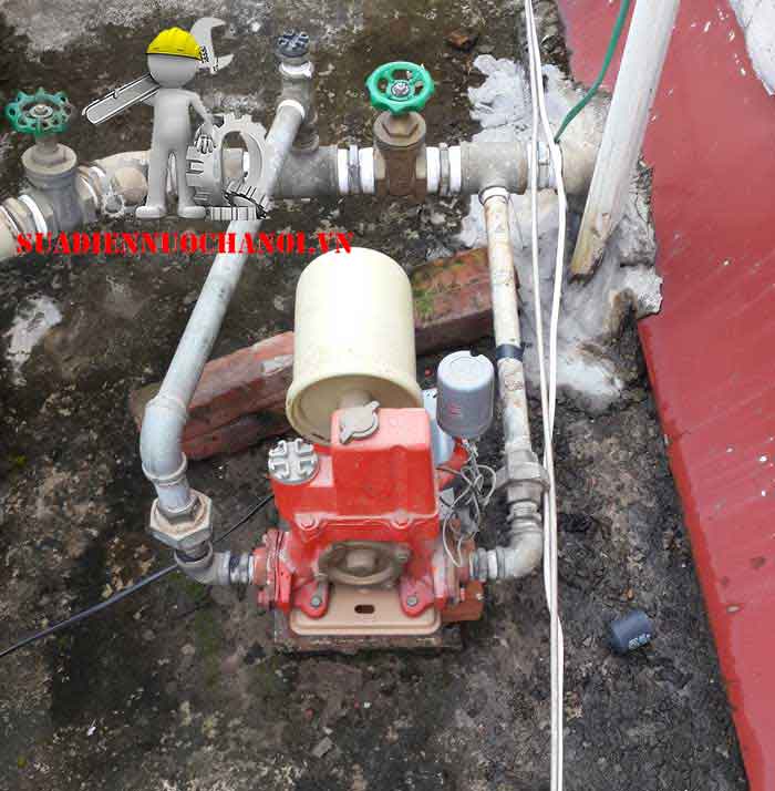 Sửa máy bơm tăng áp nhà anh Thế 25/1 Bùi Xương Trạch Thanh Xuân