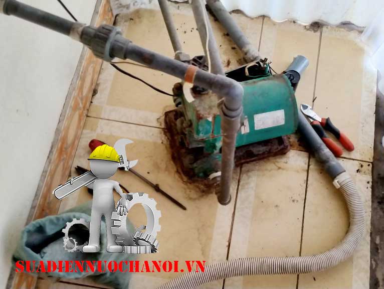 Sửa máy bơm  WILO nhà anh Tuấn  phố Nguyễn Huy Tưởng Thanh Xuân