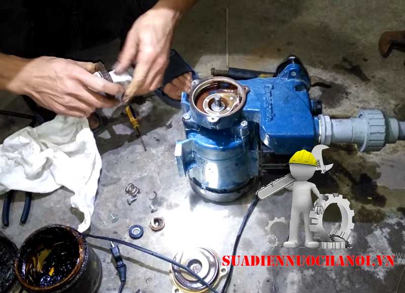 Sửa máy bơm panasonic nhà anh Đặng 7/211 Khương Trung Thanh Xuân