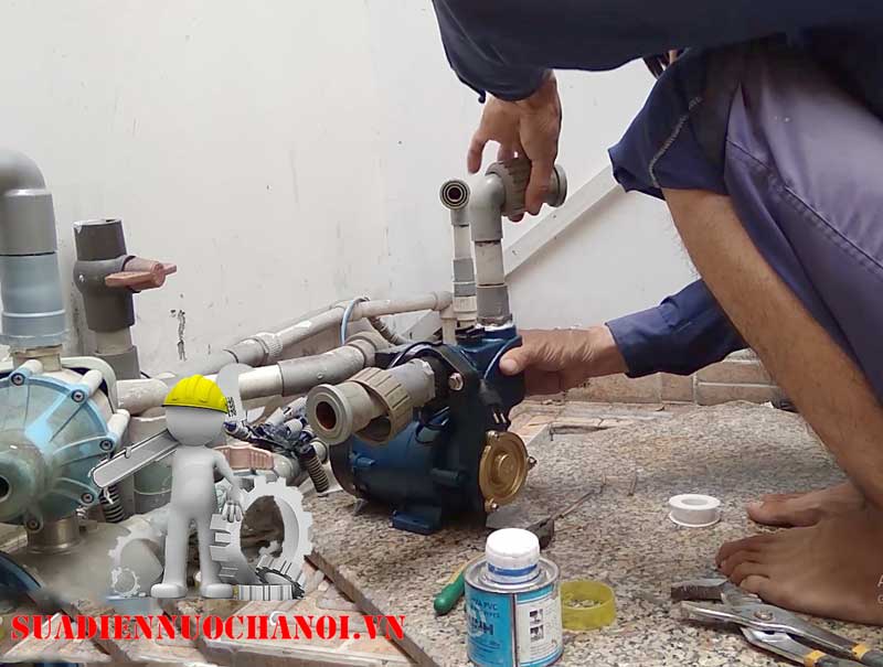 Lắp máy bơm nhà chị Xuân 404 Nguyễn Trãi Thanh Xuân